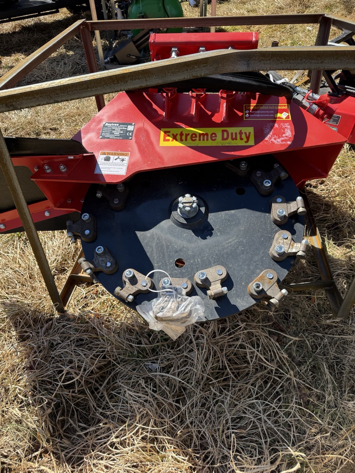 Raytree 31” Extreme Duty Transverse Stump Grinder Skid Steer Attachment