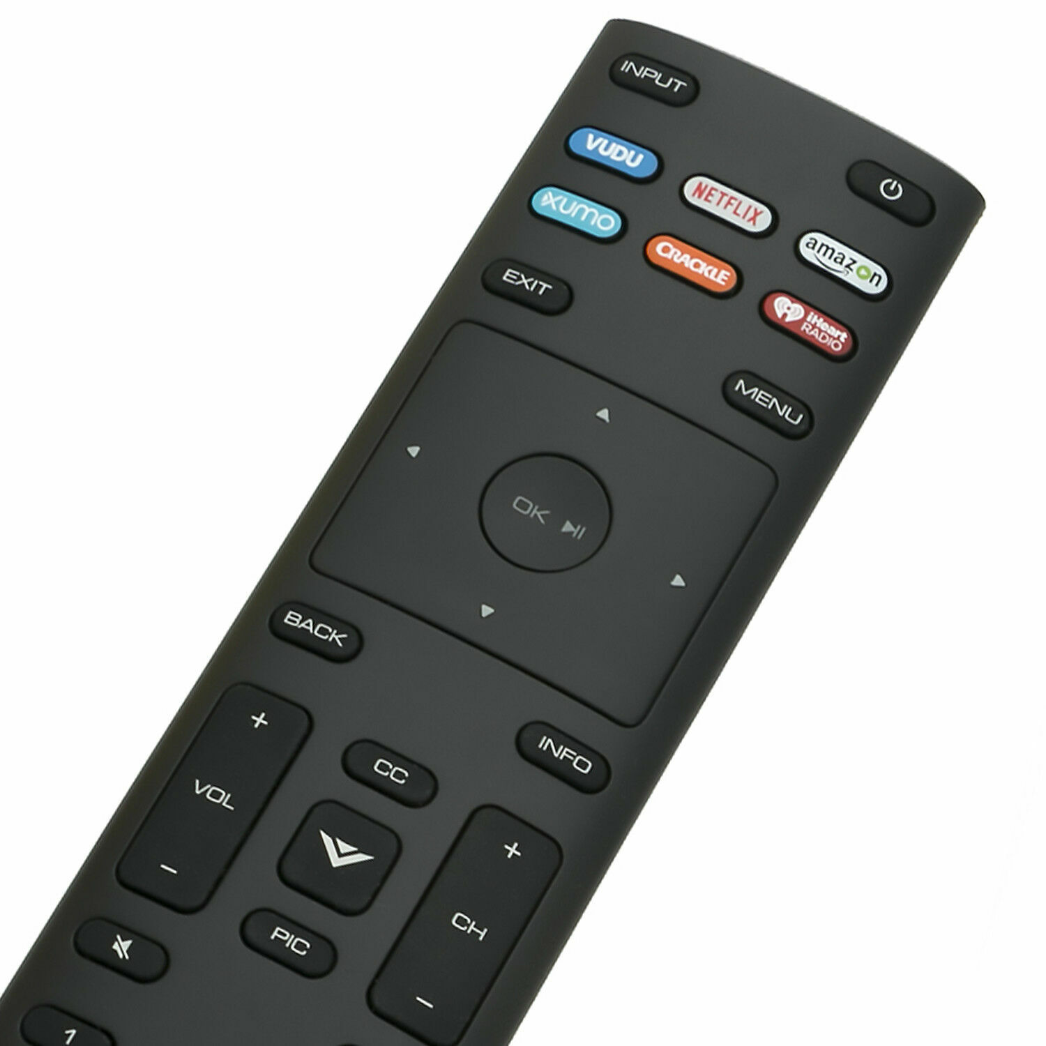 New XRT136 for Vizio Smart TV Remote Control w Vudu Amazon iheart Netflix 6 Keys