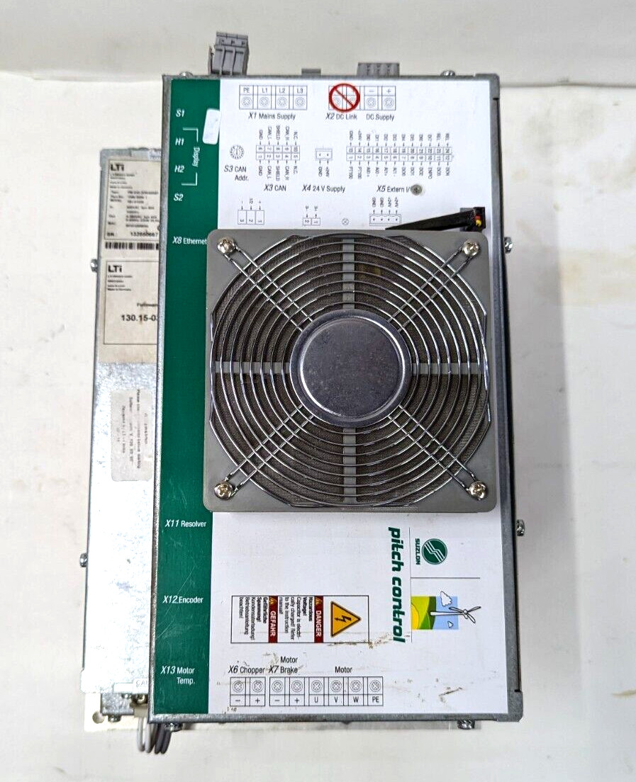 LTi DRIVES PM-E40.2DRA054P Wind Turbine Pitch Control Inverter P/N 1594.0006.1