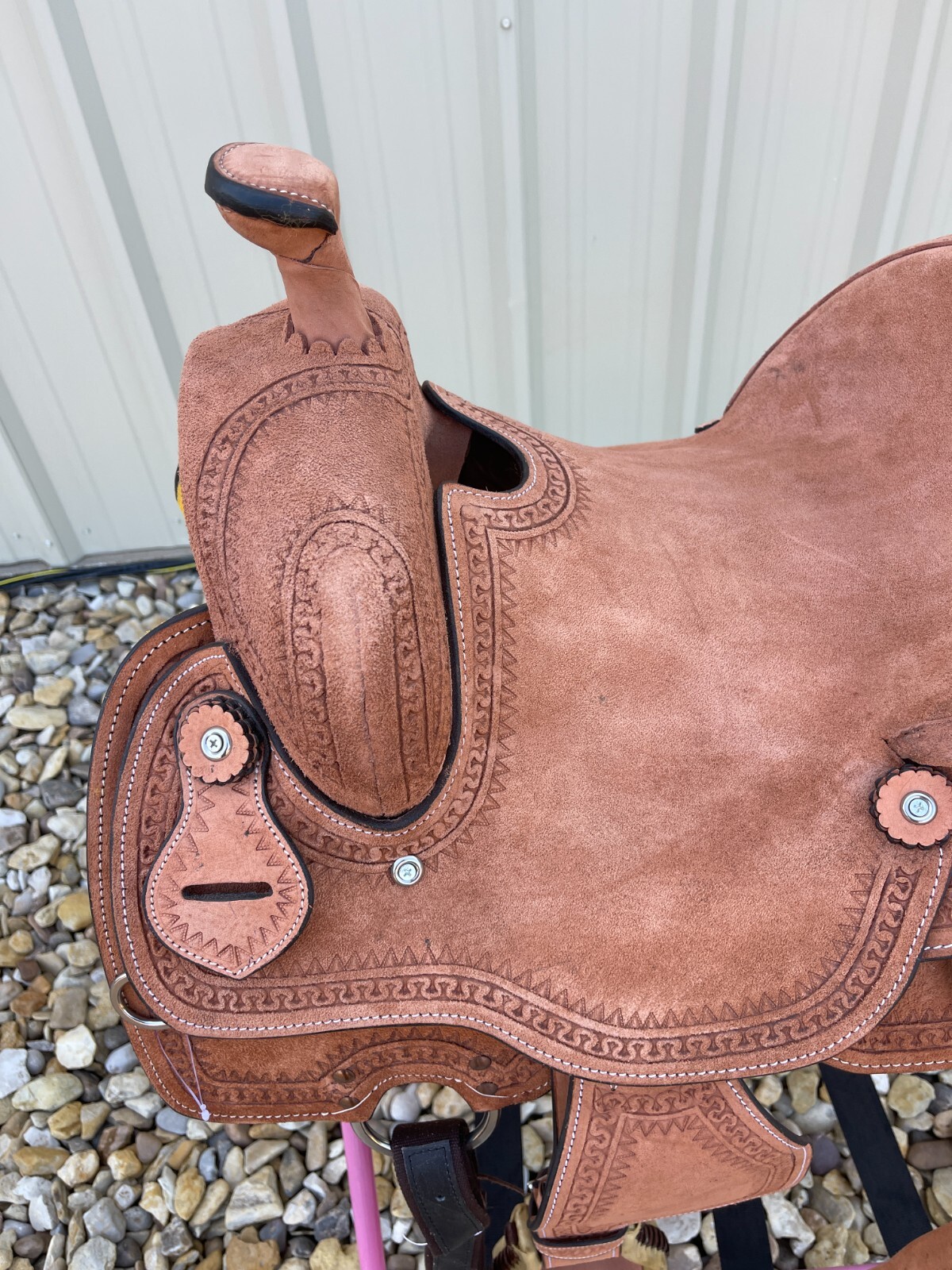 Youth Roughout Western Saddle 12-13” Kids Ranch Training Horse Tack Free Ship
