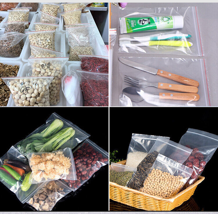 HEAVY DUTY 4 Mil Clear Zip Seal Bags Reclosable Lock Plastic Jewelry 4Mil Bag