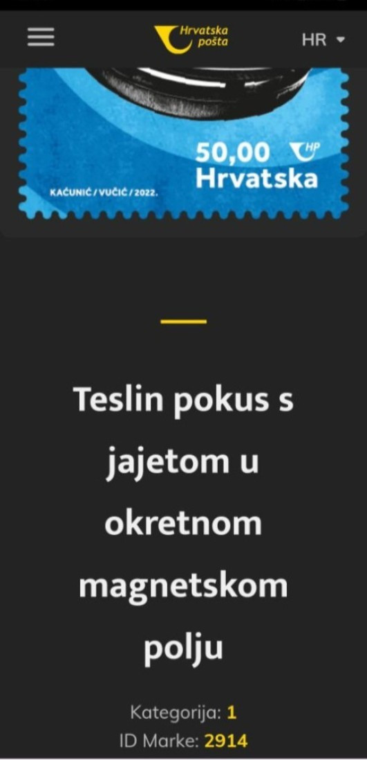 CROATIA 2022 , NICOLA TESLA ,5 STAMPS, FULL SET, Unusual