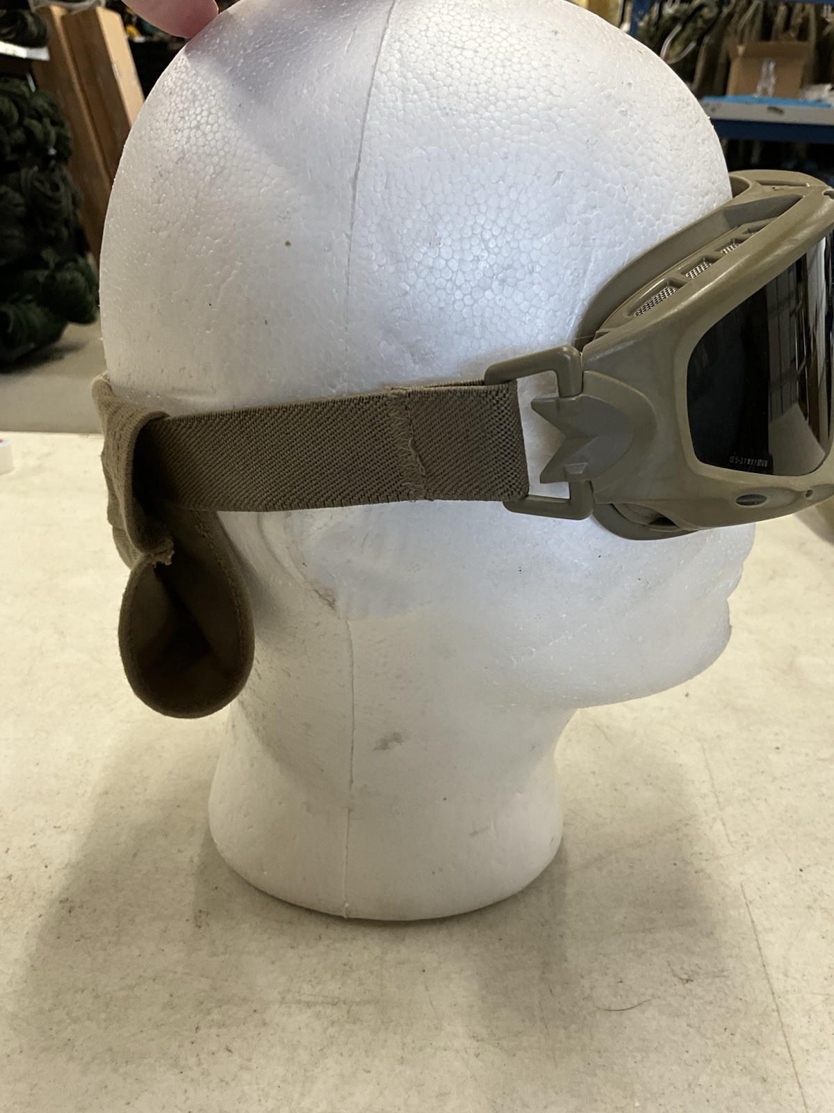 USGI Wiley X Spear Goggles with Cover Smoke Lens Coyote Color