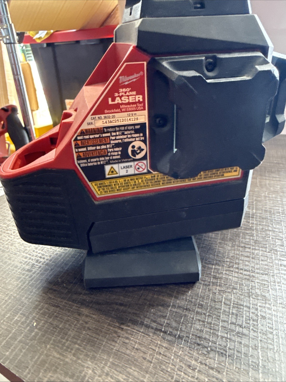 Milwaukee M12 - 360-Degree, 3-Plane Laser Level (tool Only) ⭐️broken Mount