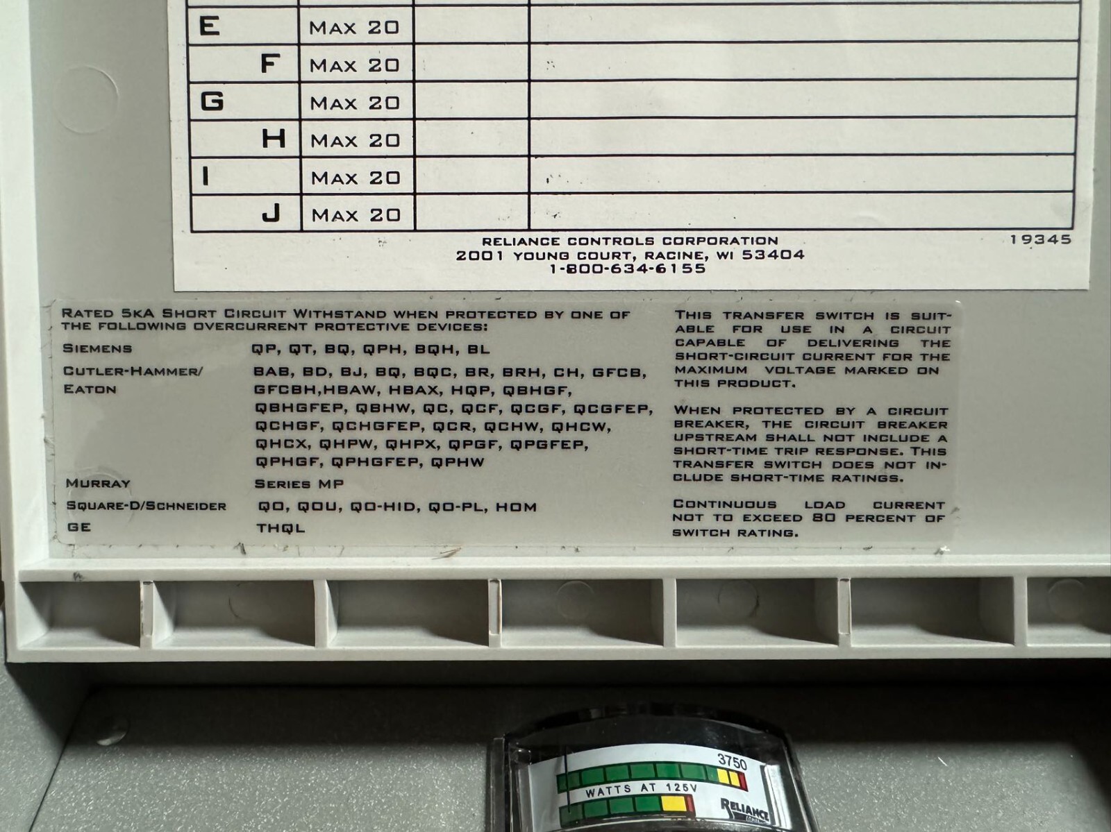 EcoFlow Manual Transfer Switch 306A1 (Pairing with Single DELTA Pro 3/DELTA Pro)