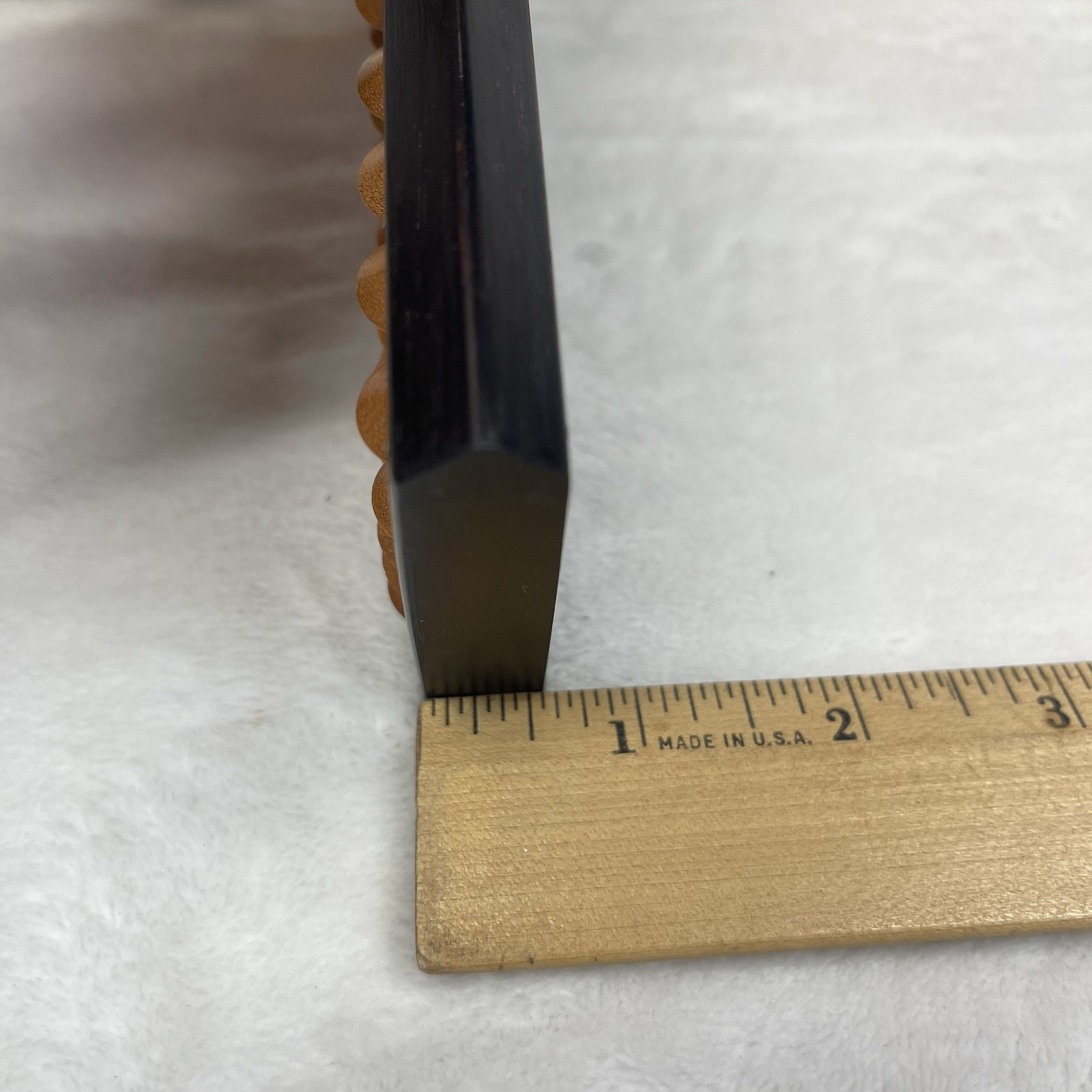 Vintage Soroban Abacus Calculator 27 Column Digit Orange Beads w Original Box