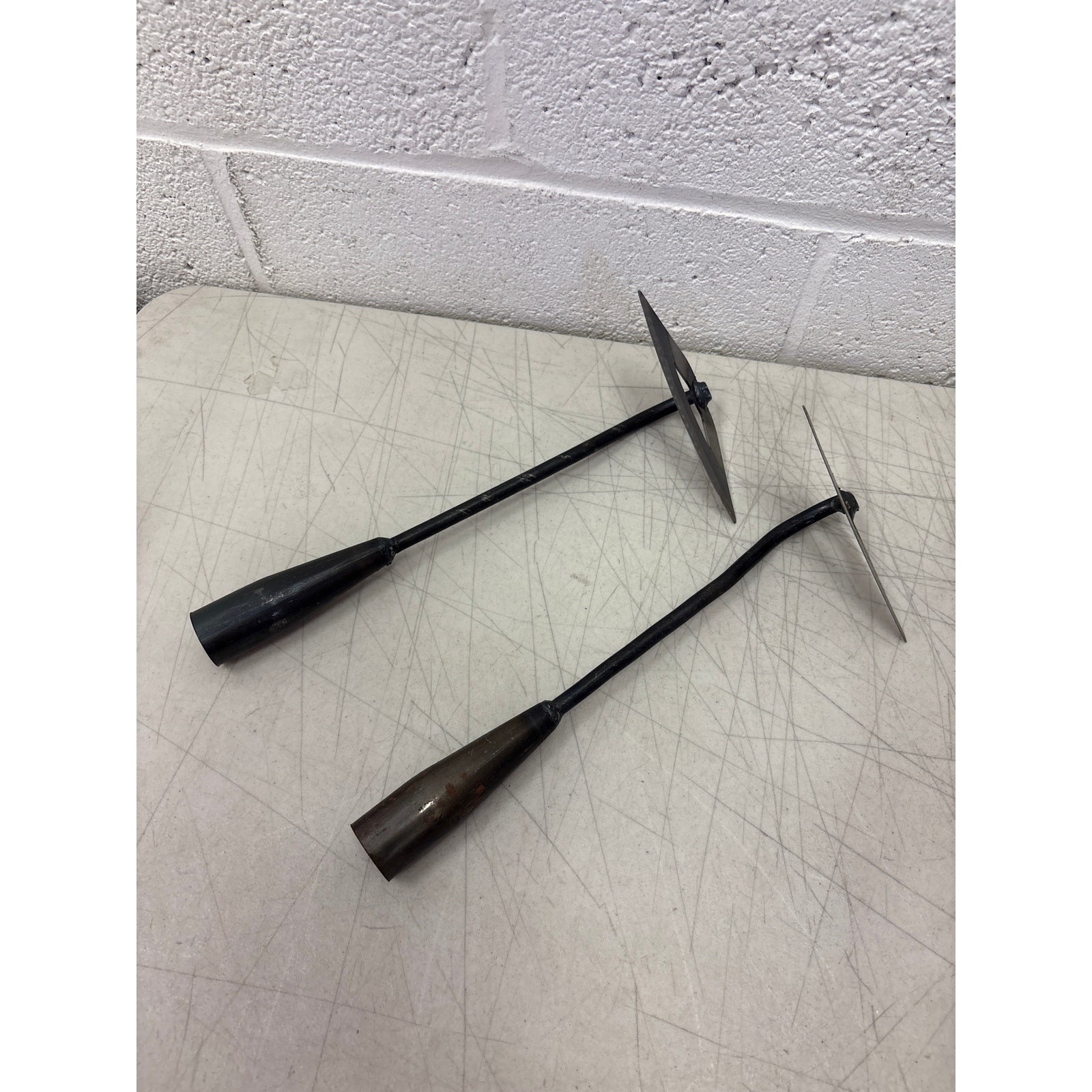 LOT-OF-2 Garden Hoe All-Steel Hardened Hollow Hoe Weeding, Garden Edger Weeder