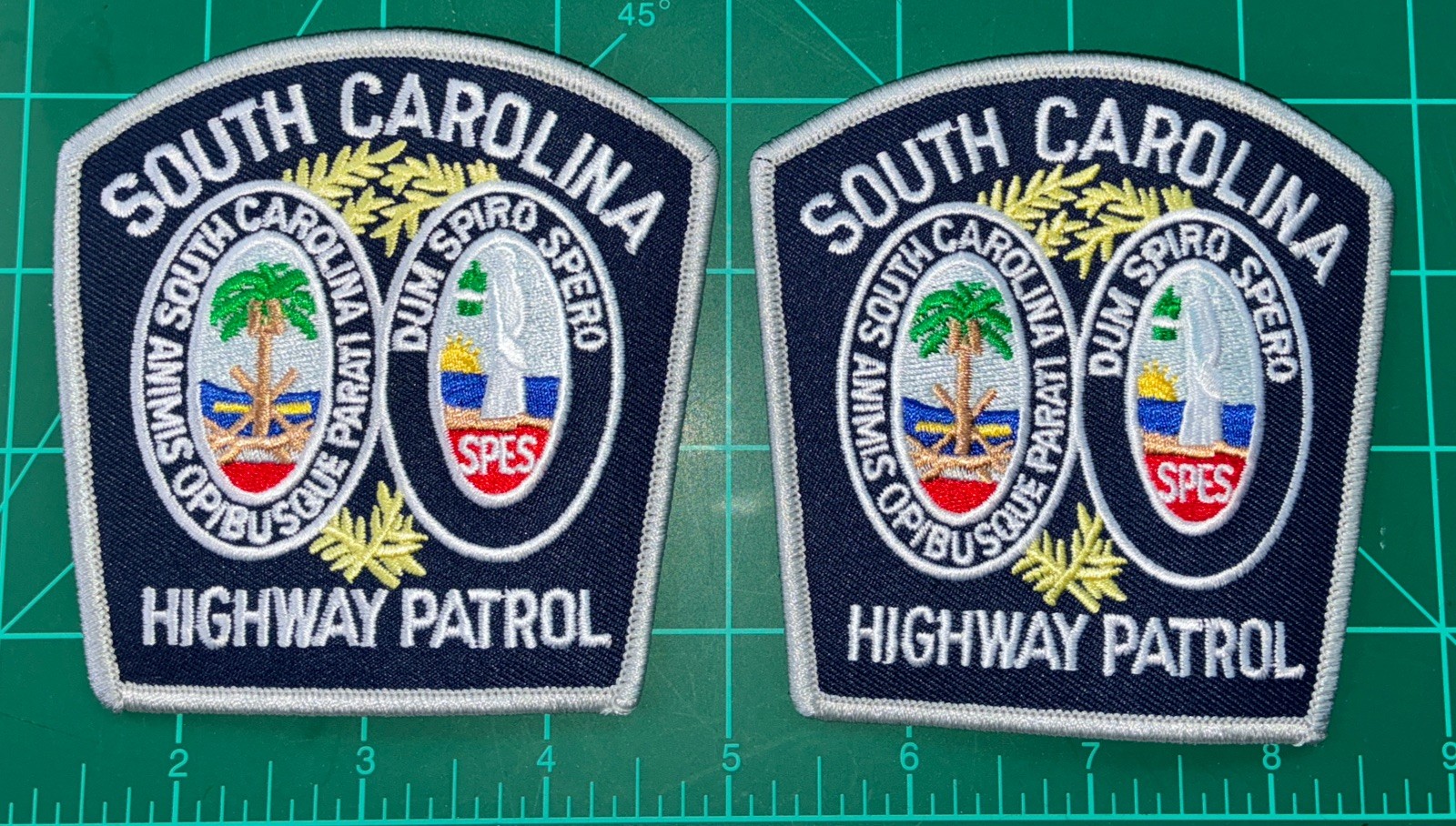 South Carolina Highway Patrol collectors Shoulder patch set 2 pieces all new