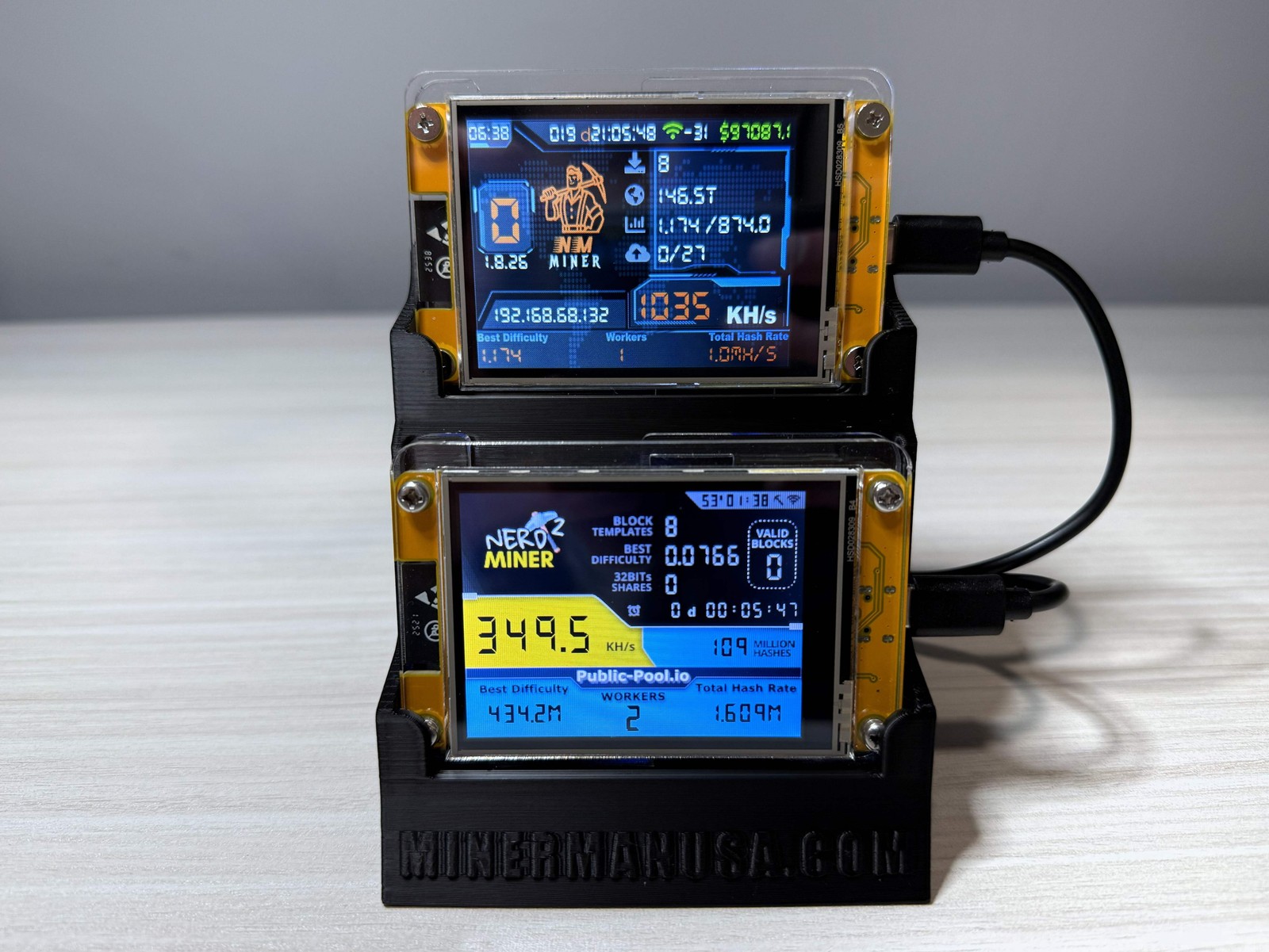 Tower Fan Stand for NerdMiner/NMminer