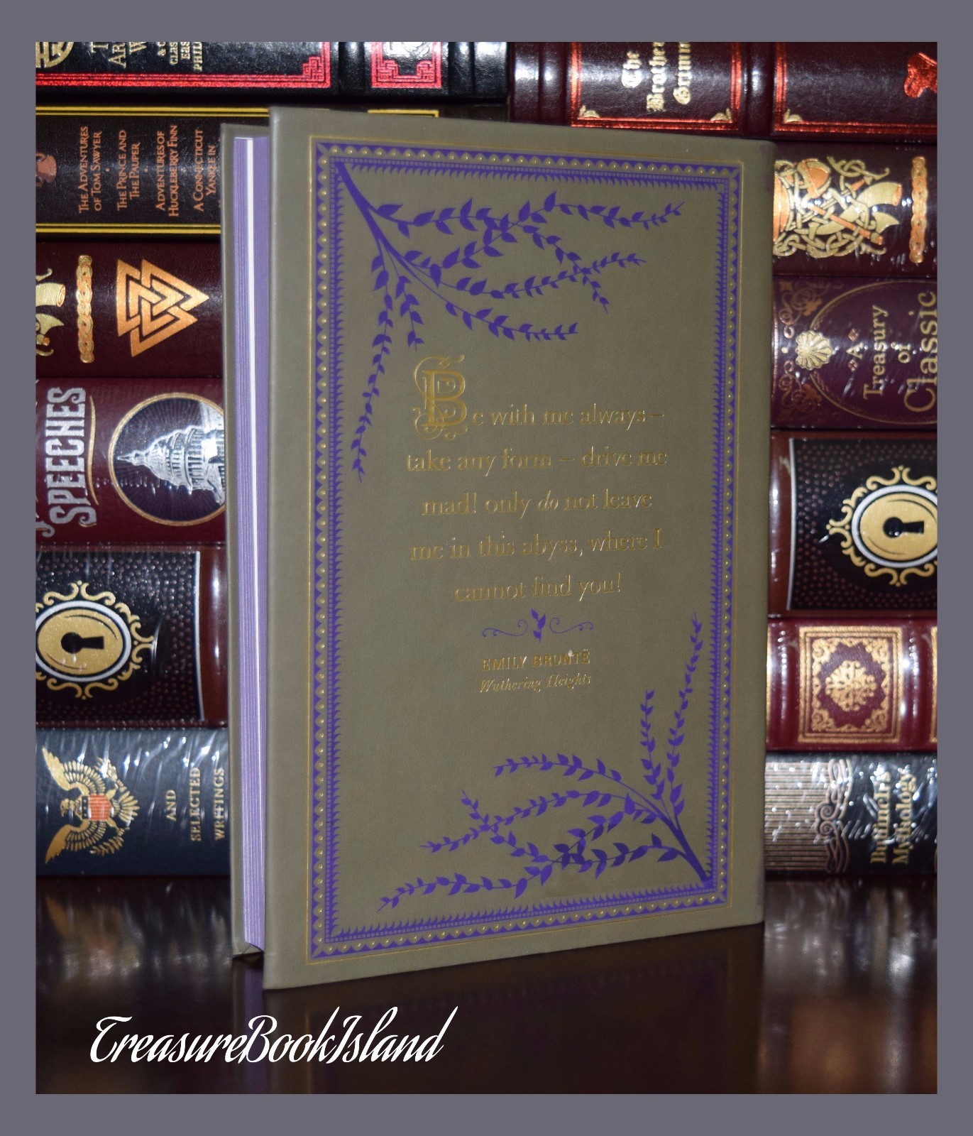 WUTHERING HEIGHTS By Emily Bronte Brand New Leather Bound Collectible Edition