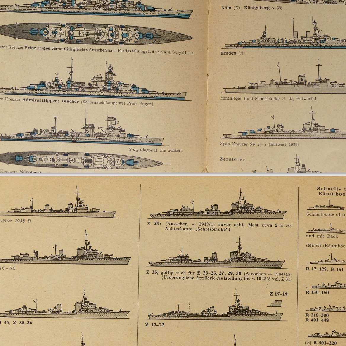 German WW2 Kriegsmarine+Luftwaffe vessel list of their fate /w 200+ sketches