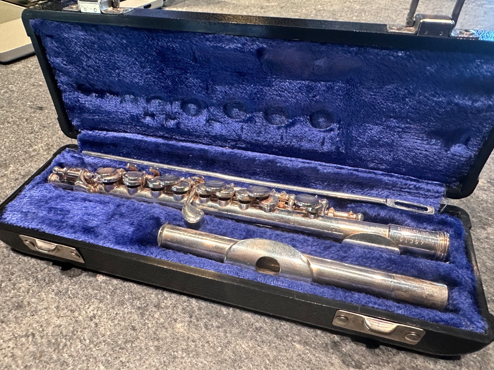 Vintage CS Gemeinhardt Piccolo Solid Sterling Silver Head w/ Cases