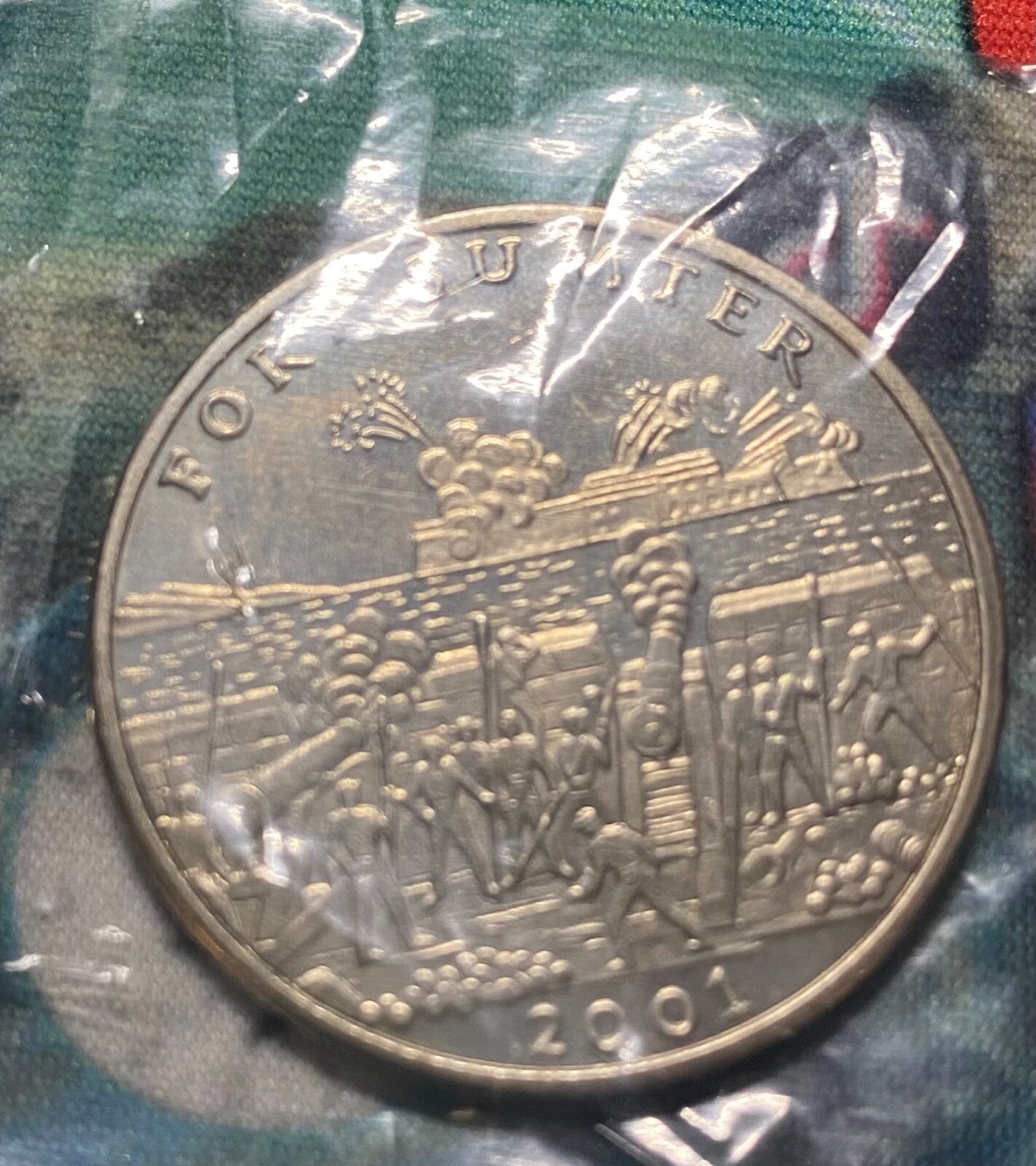 REPUBLIC OF LIBERIA 5 DOLLAR 2001 COIN 4 COINS