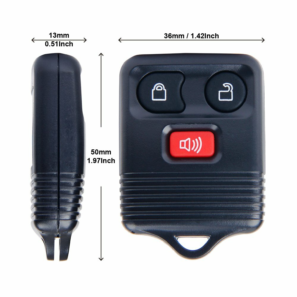 2 Keyless Entry Remote Control Car Key Fob Transmitter For Ford 99-07 F-150 F250