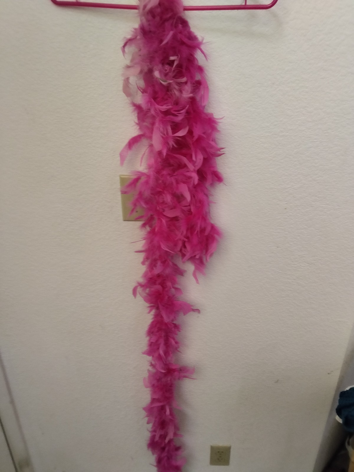 Pair of Genuine Feather Boas (One Pink & One Black)