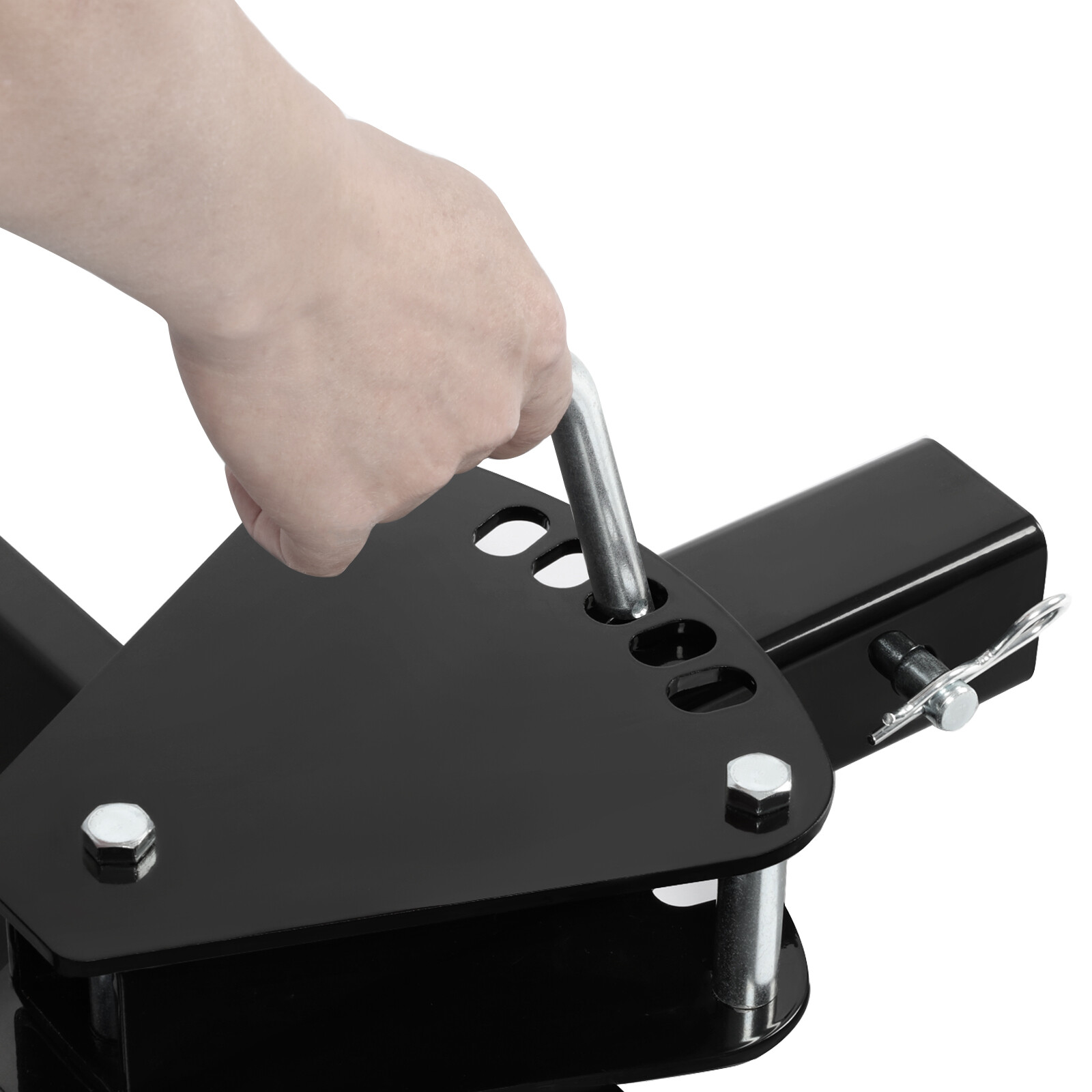 48" Scrape Blade 2" Receiver For ATV UTV Adjustable 0 7.5 or 15 Degrees Scraper