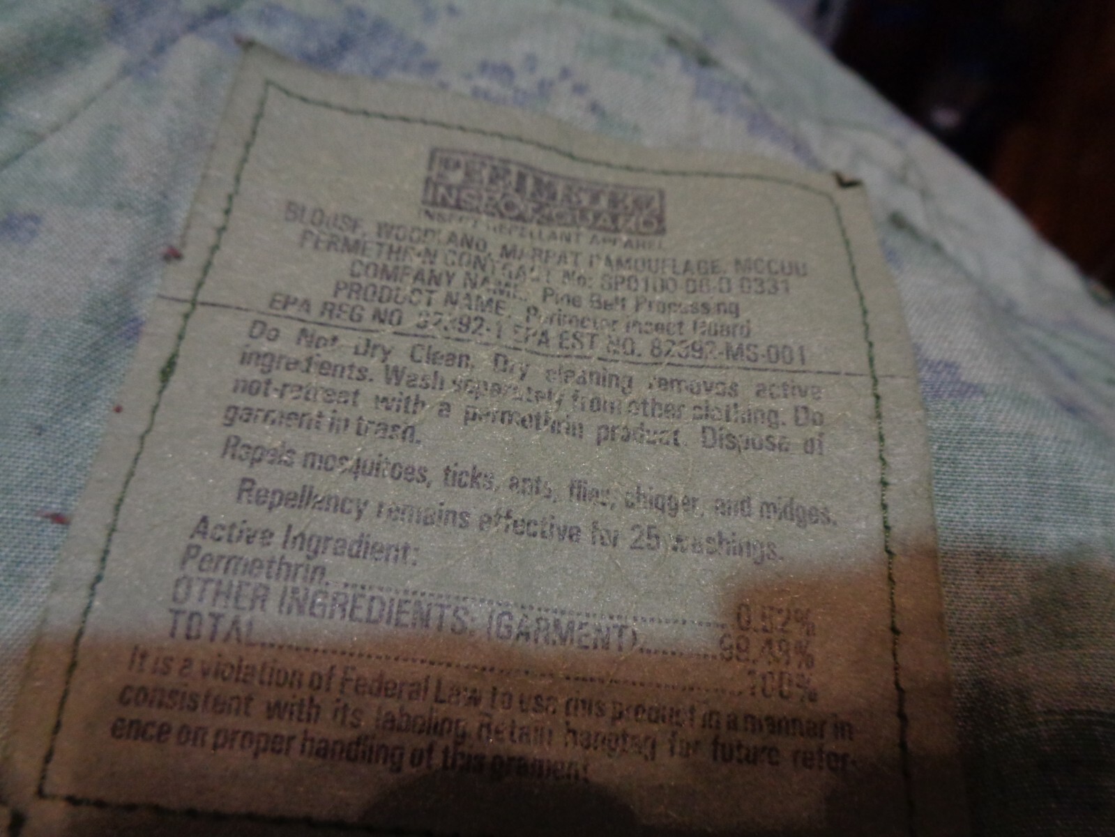 USMC MARPAT Uniform WOODLAND SET Combat Shirt Pant LARGE REGULAR ISSUED SET