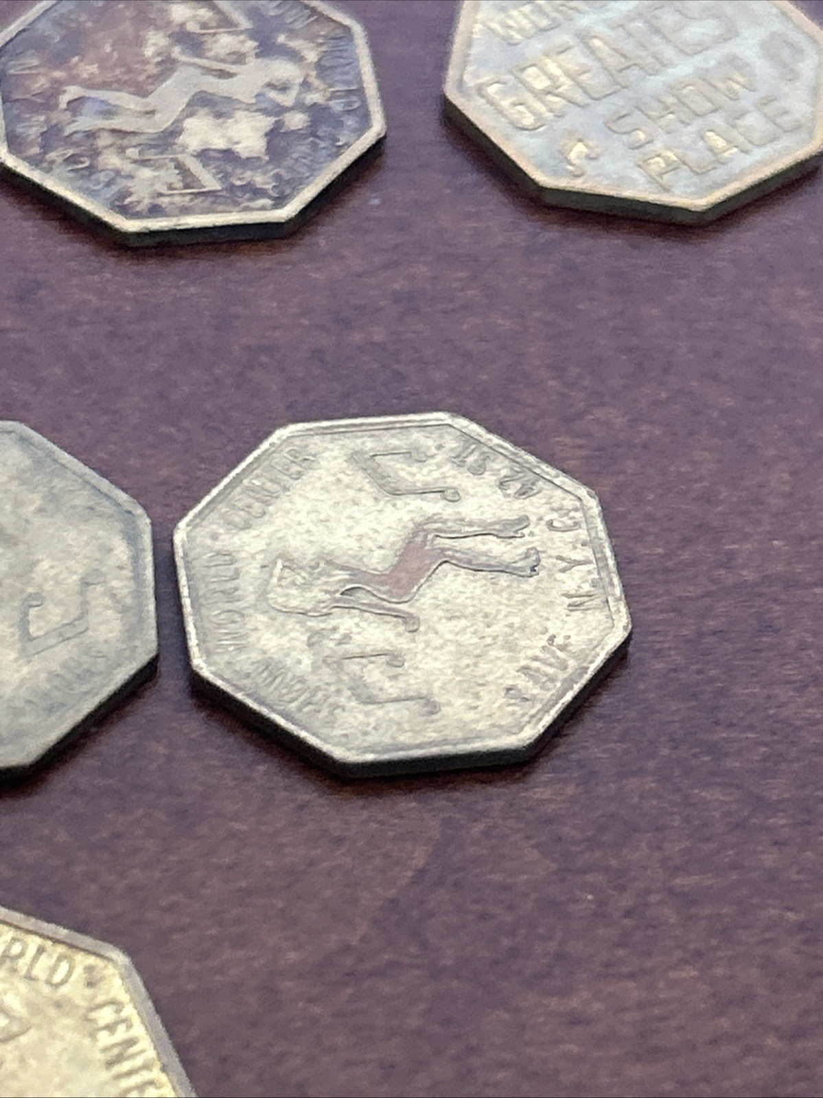 New York City NY Show World Center - 8th Ave & 42nd St Peep Show Token Lot Of 15