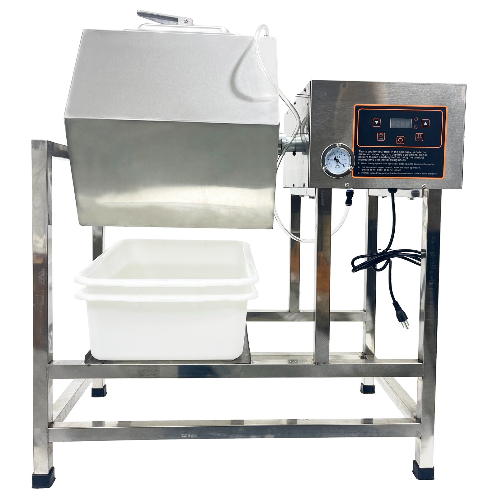 90L Meat Salting Machine Chicken Marinating Vacuum Meat Tumbler Marinator 110V