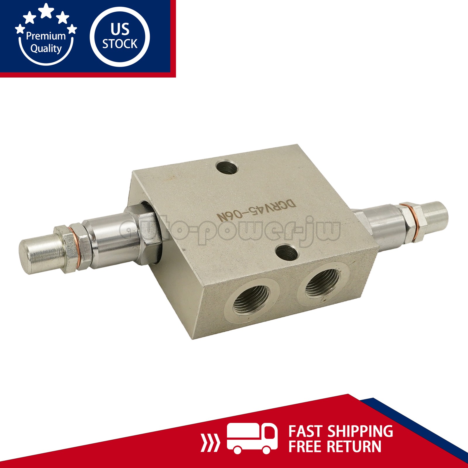 Dual Crossover Hydraulic Relief Cushion Valve 3/8” NPT Ports 12 GPM Max Flow