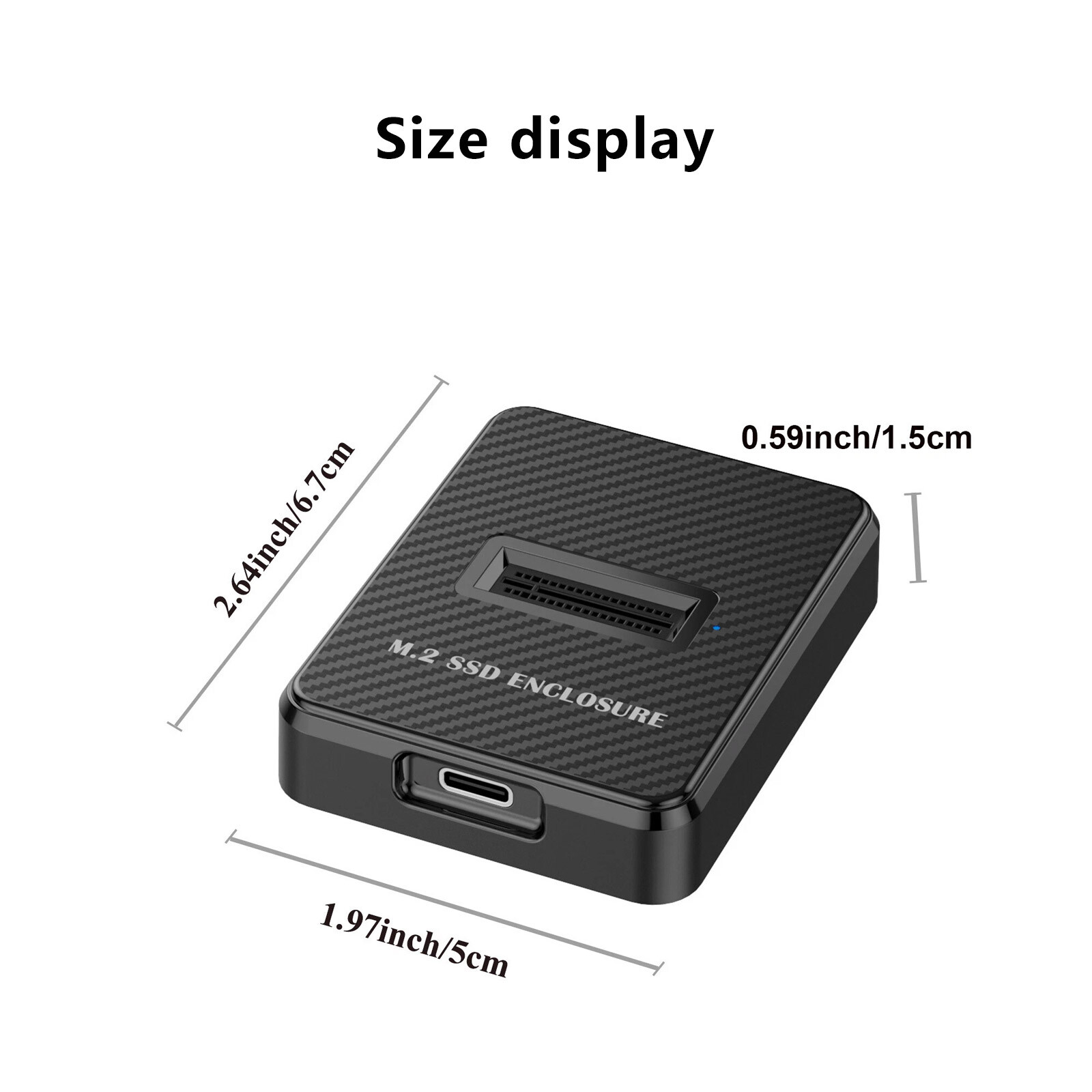 M.2 NVMe & SATA to USB C Docking Station M Key B+M Key Reader Writer Adapter qai