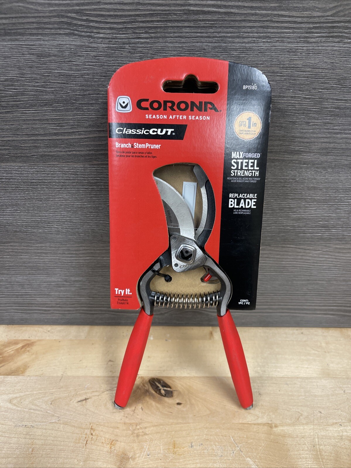 Corona Clipper Forged Classic Cut Branch & Stem Pruner 1-inch BP15180 New