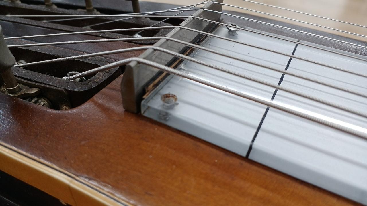 Vintage Gibson Console Grande Double Neck 8-String Steel Guitar w/ Case Japan