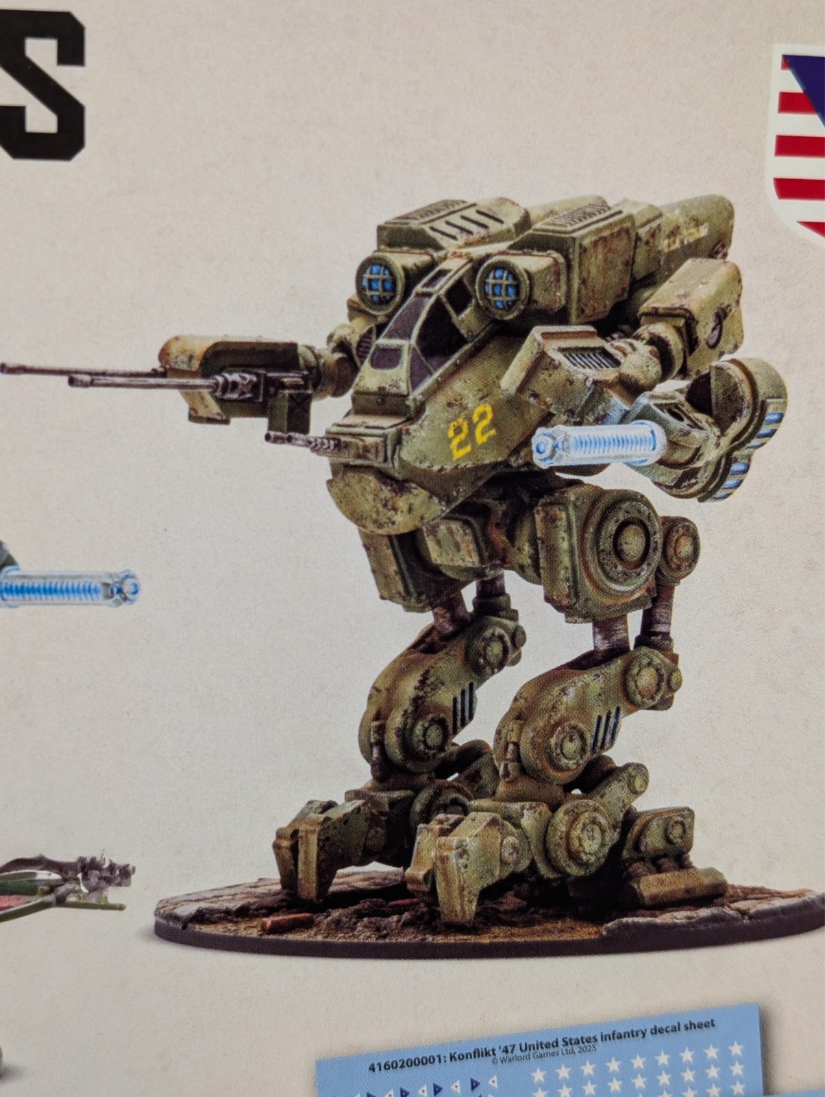 M2A5 Linebacker Medium Walker, Konflikt 47, Warlord Games