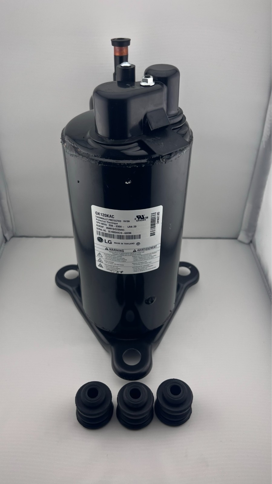 LG GK120KAC Rotary Compressor 12,000 BTU208-230V R410A Replacement for PTAC / AC