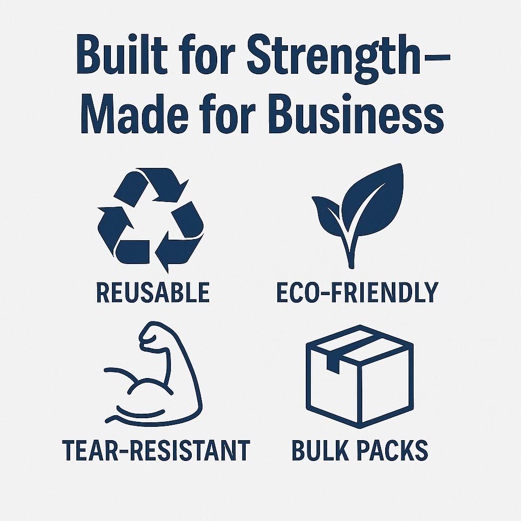 White T-Shirt Grocery Bags 1/6 Large – Extra Heavy Duty 21x11.5x6.5 – Bulk Packs