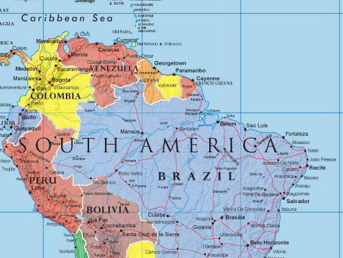 World Classic Elite Wall Map Mural Poster: Paper or Laminated