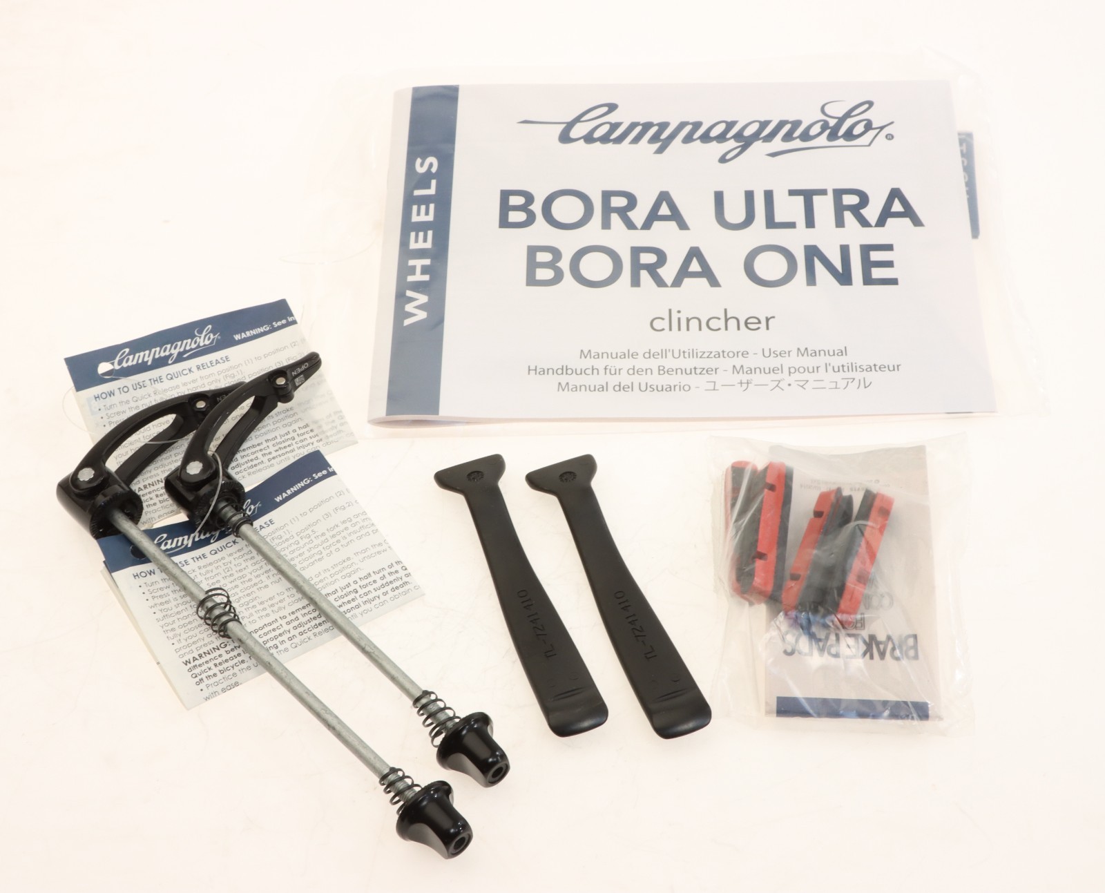 Campagnolo Bora Ultra 35 Carbon Clincher Dark Wheelset Campy 10/11s RIM QR NEW