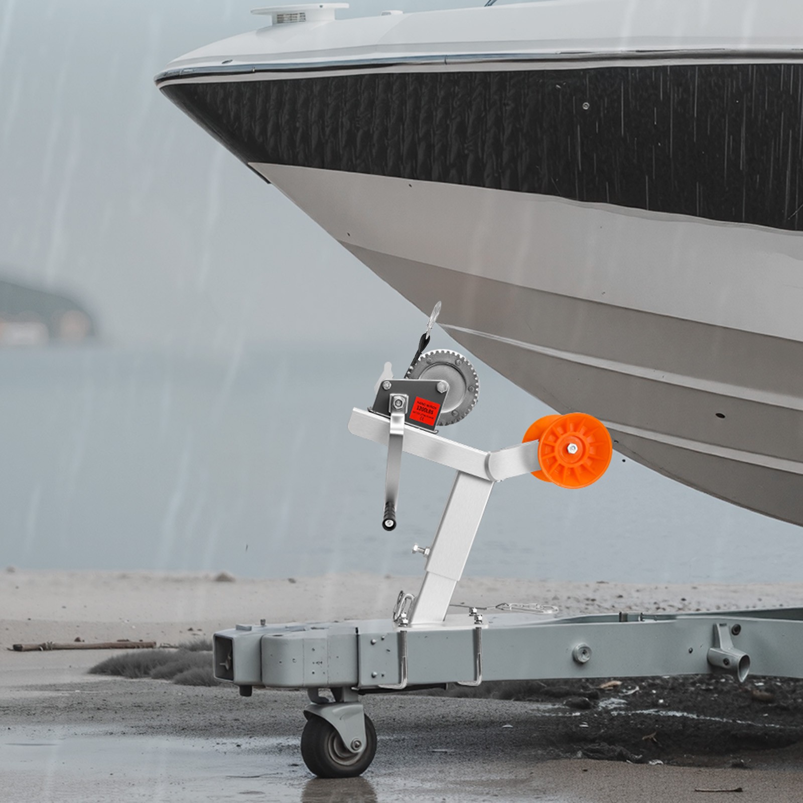 VEVOR Boat Trailer Winch Stand with Roller 1200 lbs Winch Boat Winch Mount