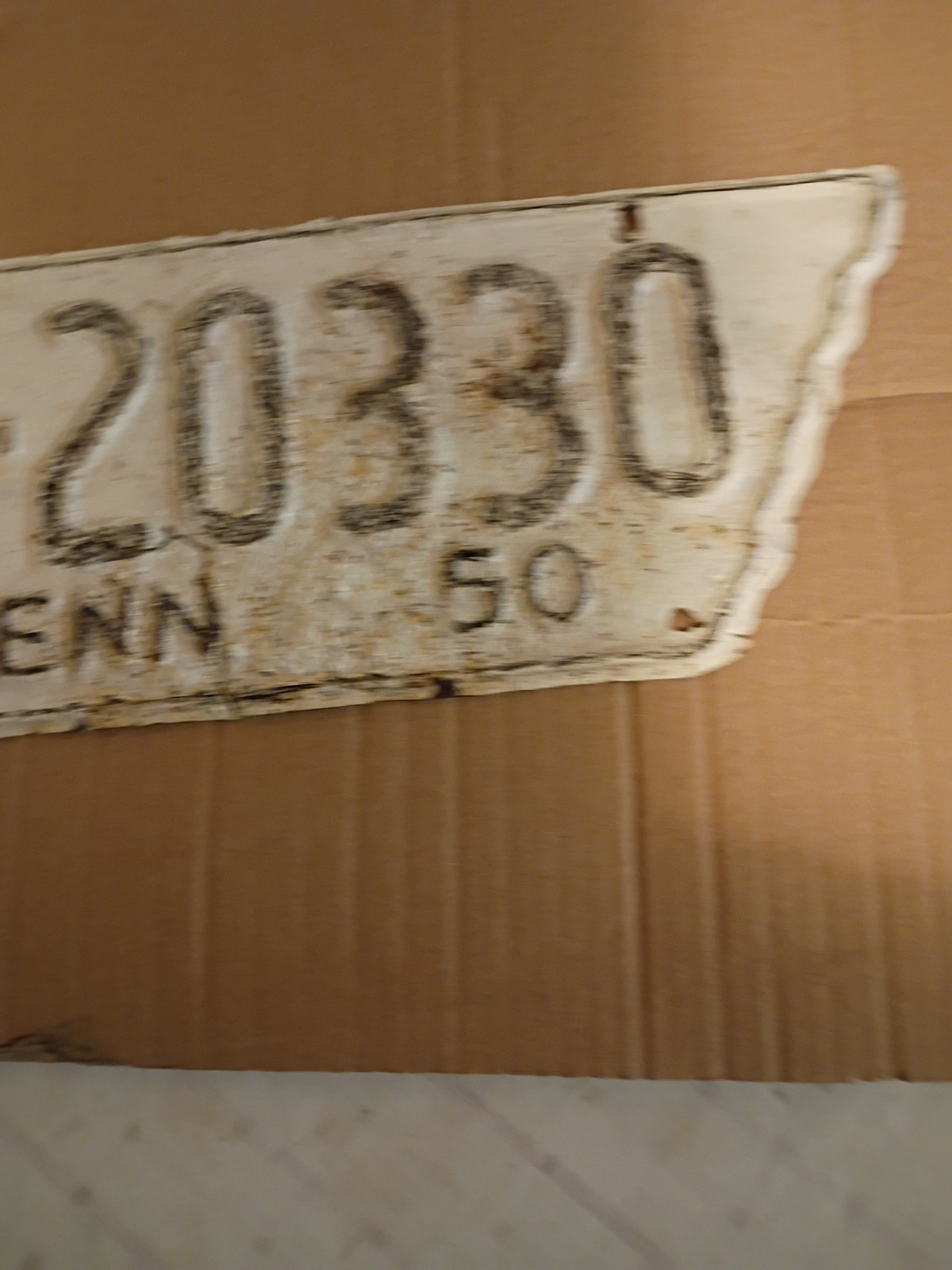 1950 Tenn. License Plate
