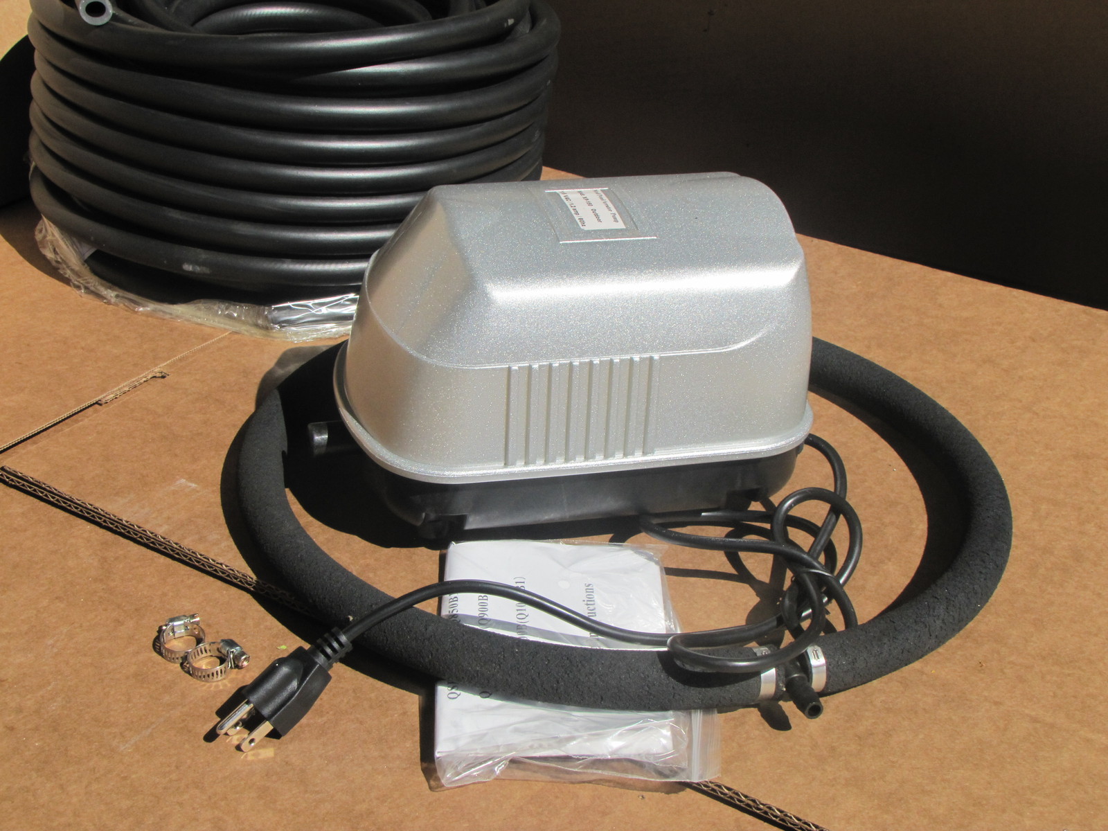 Medium Pond air diffusion AERATION / AERATOR SYSTEM 50ft WEIGHTED Hose,Diffuser!