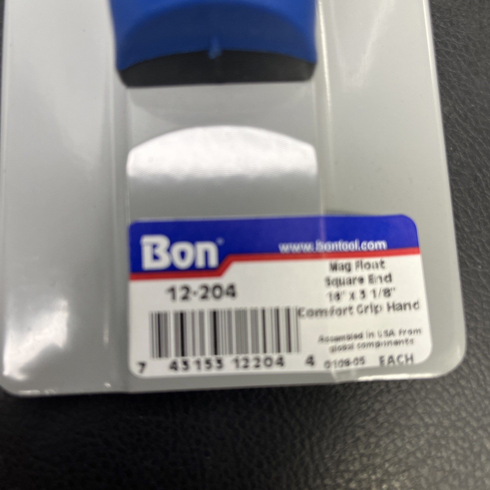 Square END CAST MAGNESIUM FLOAT - 16" x 3 1/8" COMFORT WAVE HANDLE