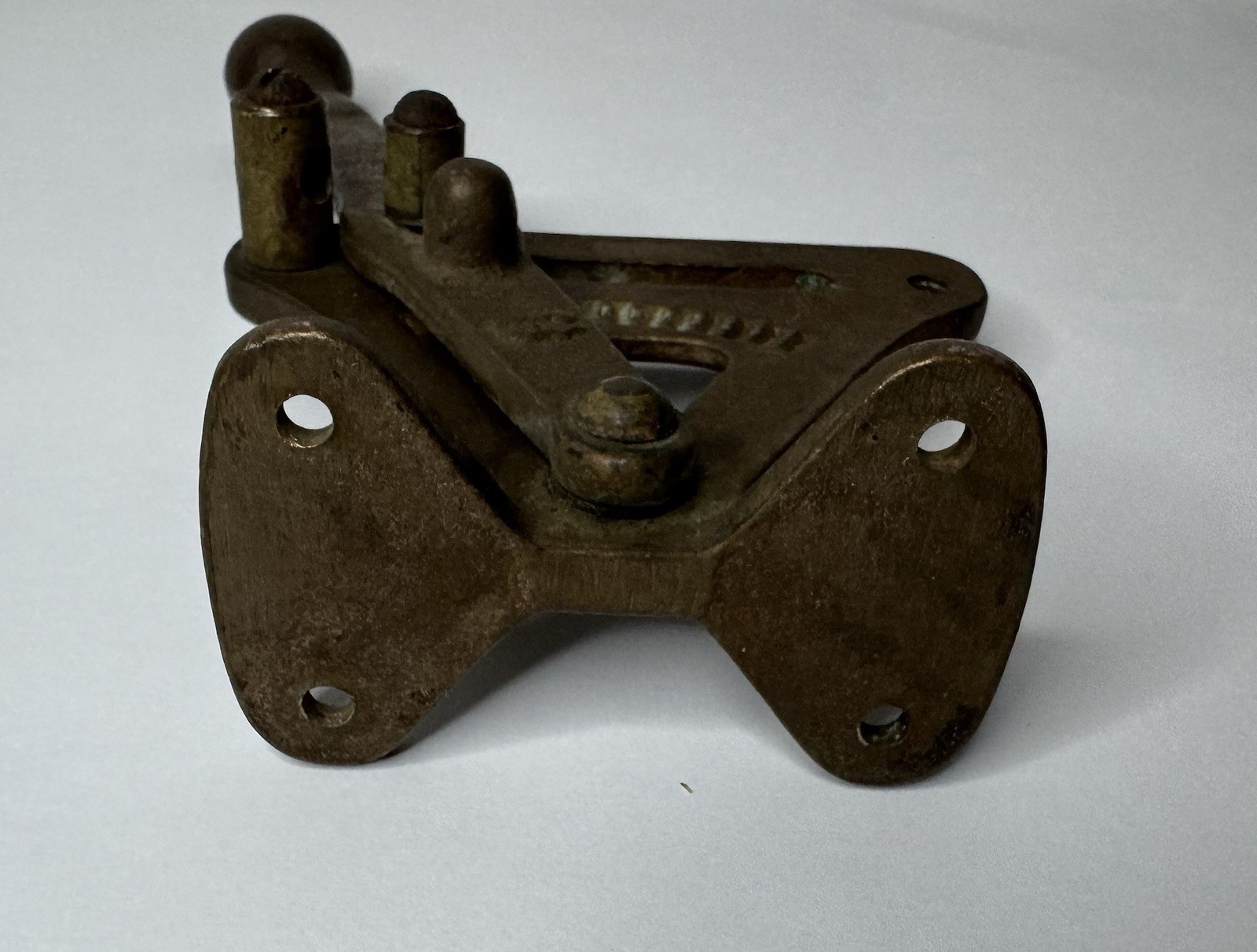 Antique VTG Rare Boat Hand Throttle Solid Brass Bronze Marked WC Controller Fuel
