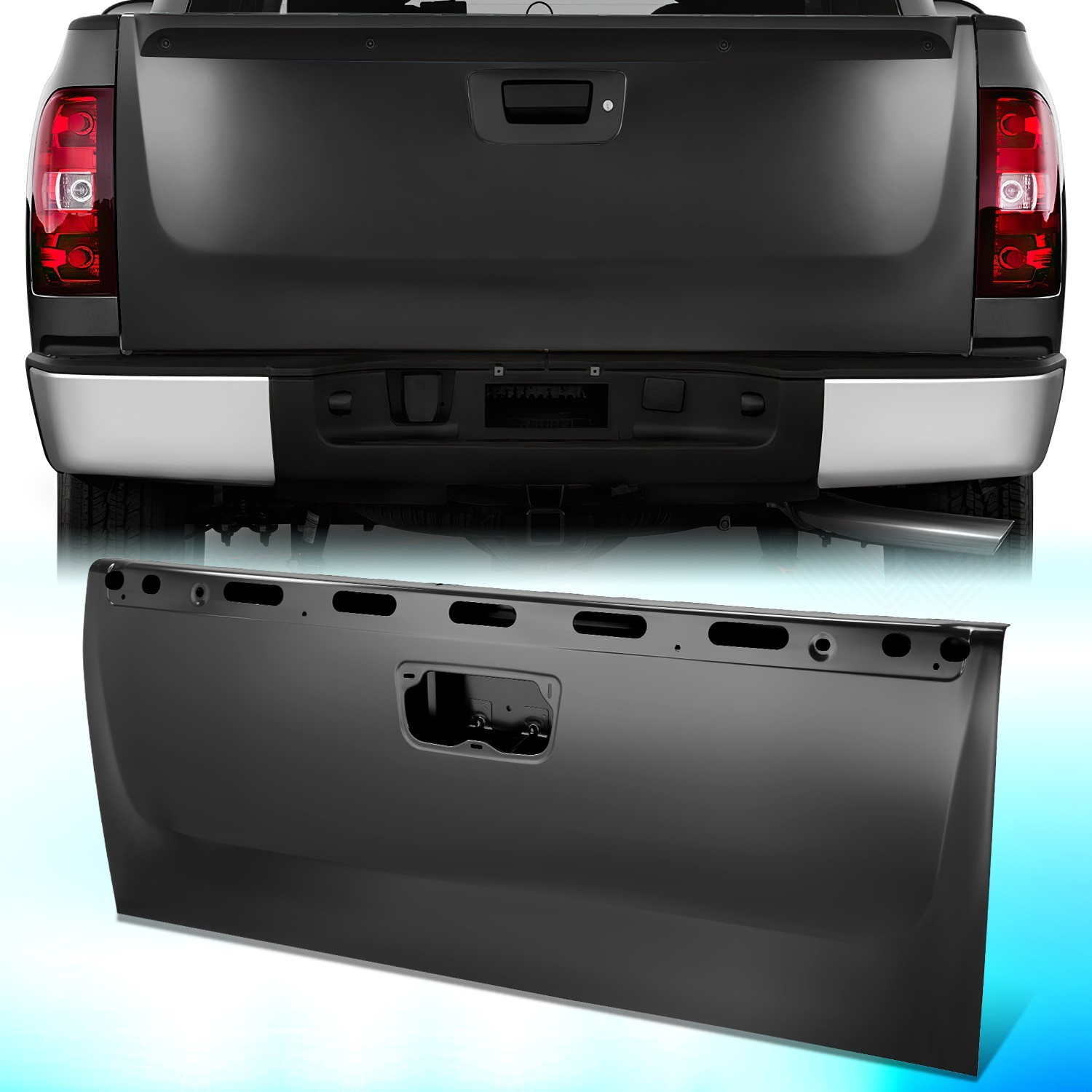 For 2007-2014 Chevy Silverado GMC Sierra 1500 2500/3500HD Primed Steel Tailgate
