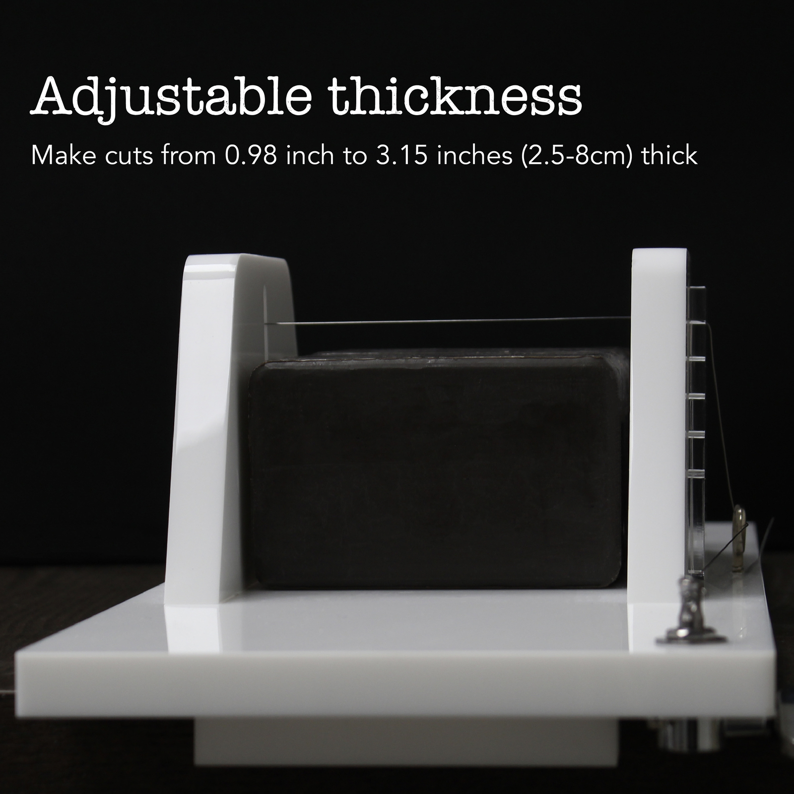 CraftyBook Wire Soap Cutter Slicer - Block Cheese Cutter Board with Wire