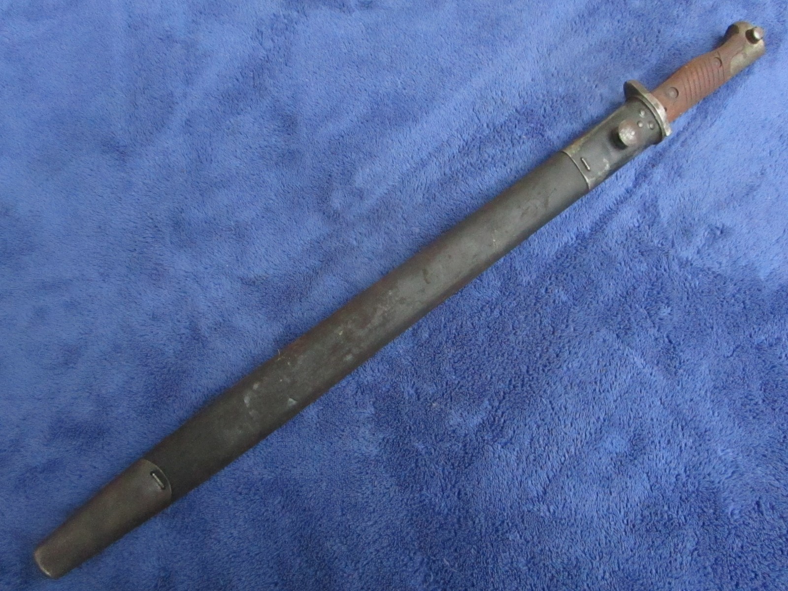 RARE ORIGINAL US M1913 REMINGTON BAYONET AND SCABBARD MAUSER RIFLE CONVERSION