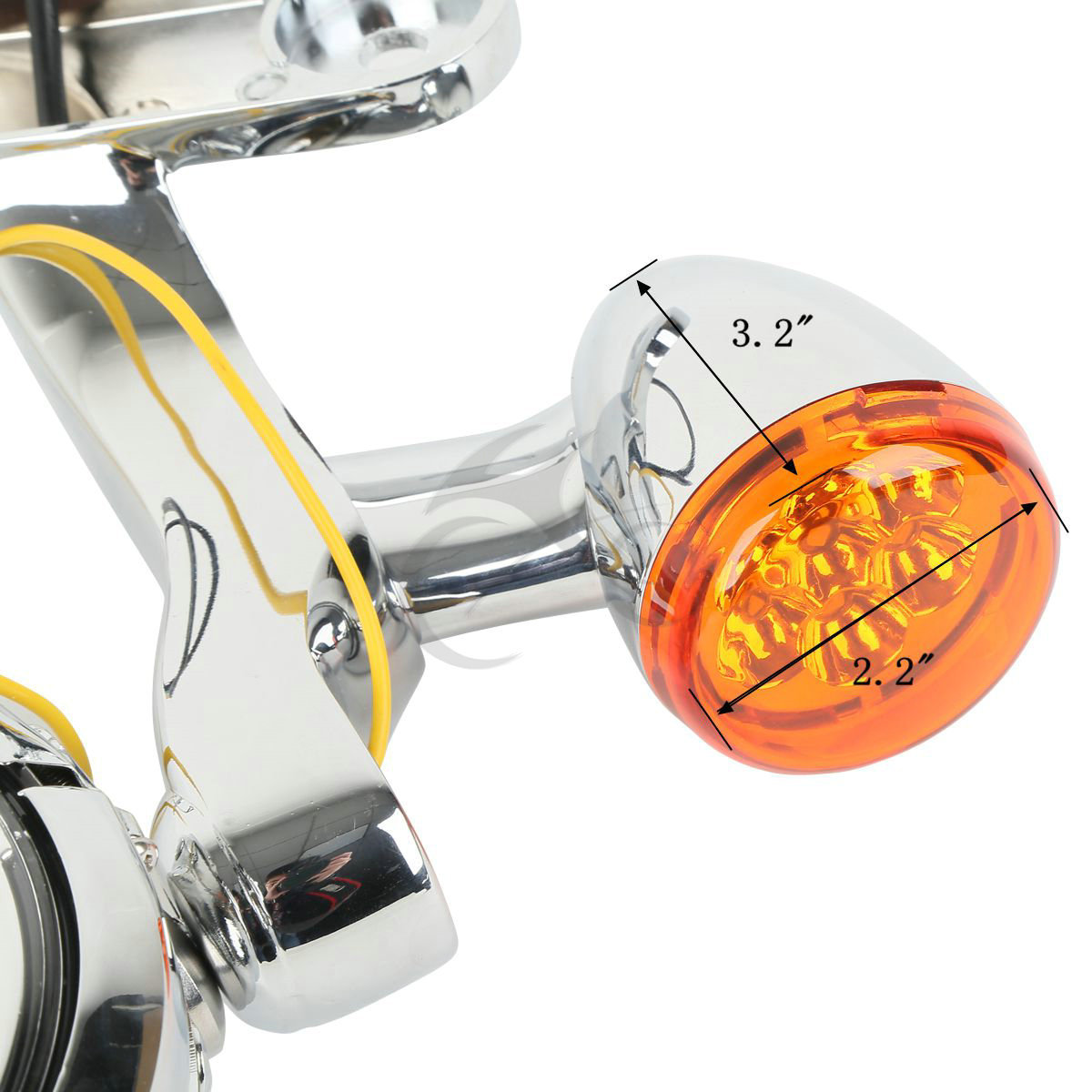 Turn Signal LED Spot Fog Light Bracket Fit For Harley Touring Road King 94-23 US