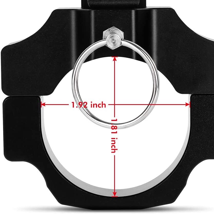 2pcs 1.75" to 2" Mount Bracket Rollbar Cage LED Whip Light Flag Pole For UTV Atv