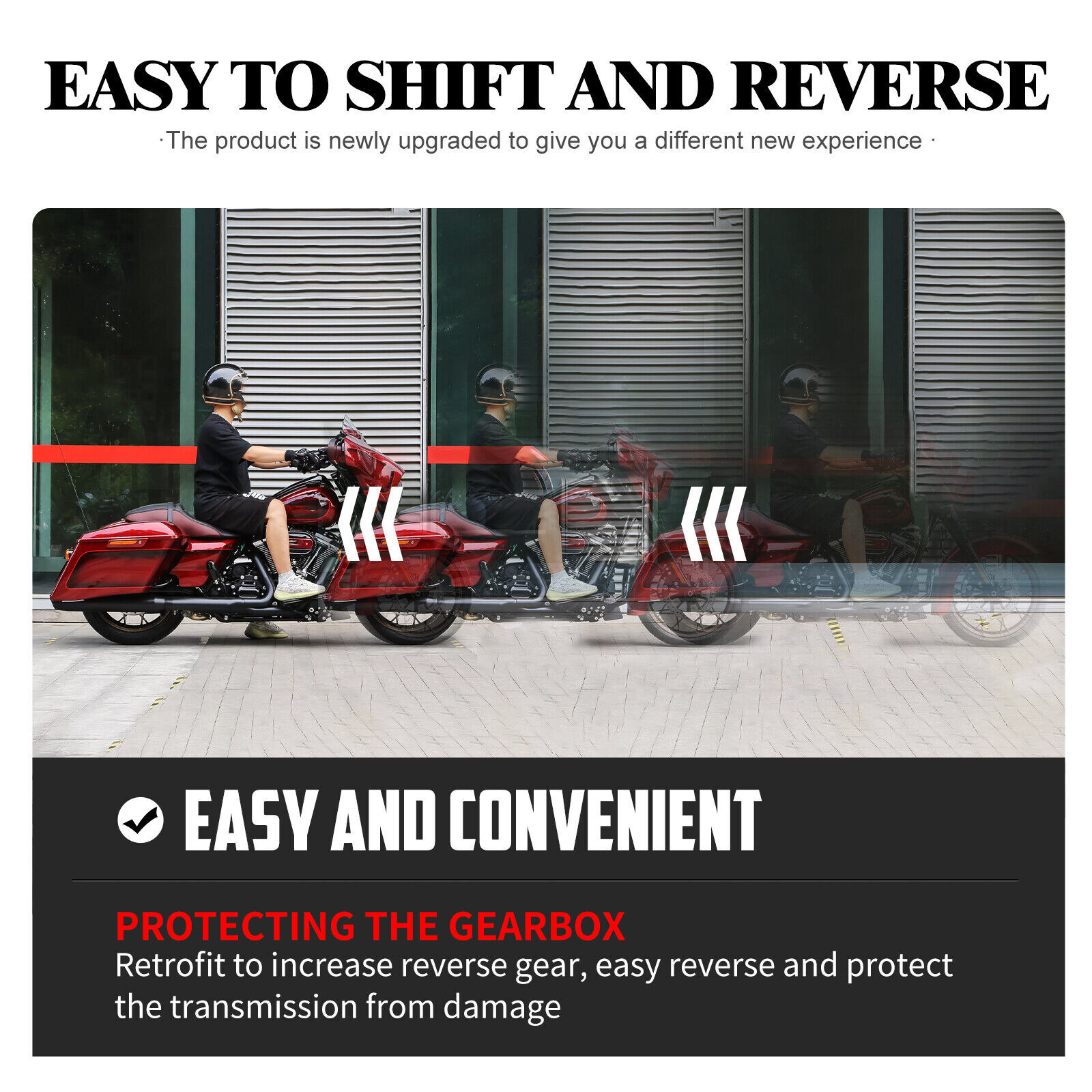 Chrome Reverse Gear Clutch Gearbox For Harley Touring Road Street Glide 14-2020