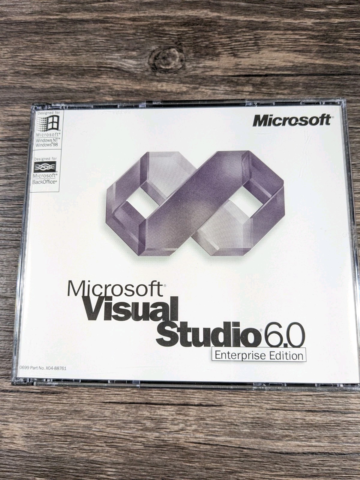 Microsoft Visual Studio 6.0 Enterprise Edition 628-00404 Retail Box Complete NOB