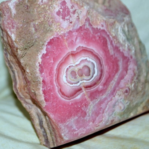 Big Rhodochrosite Stalactite / Stalagmite on matrix from Argentina * rare