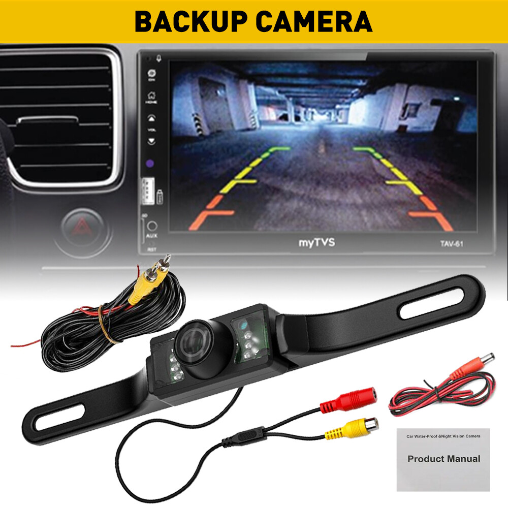 Car Rear View Camera Reverse Backup Camera Night Vision License Plate Waterproof