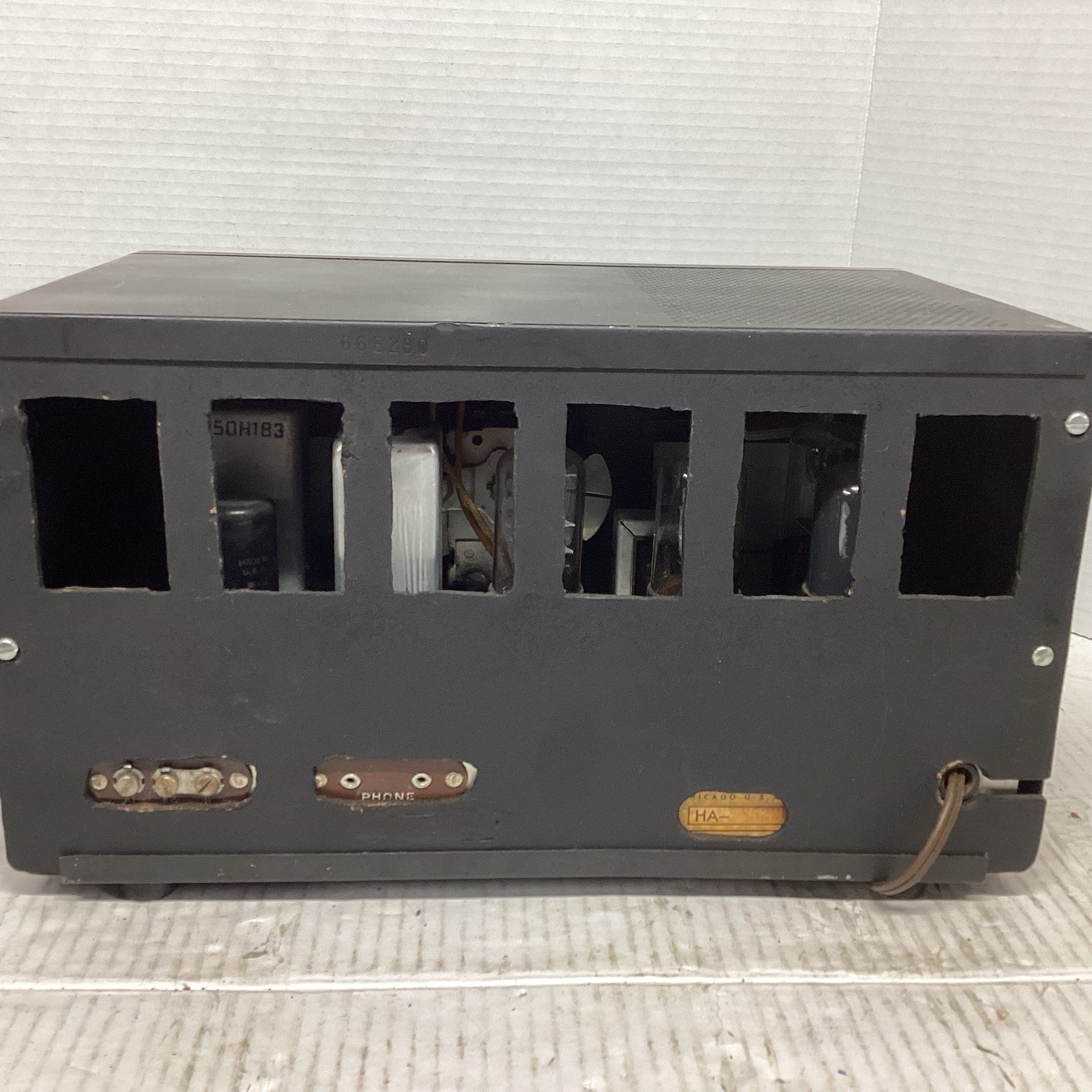 Vintage Hallicrafters S-38 HAM Radio Shortwave 4-band Receiver Works See Descrip