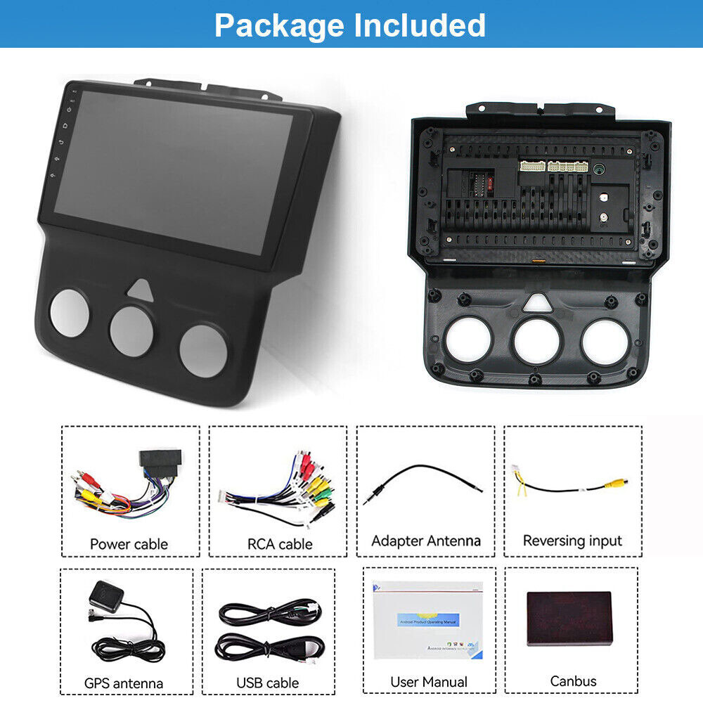 Car Radio Apple Carplay For 2014-2018 Dodge Ram 1500 2500 3500 Stereo 2016 2017