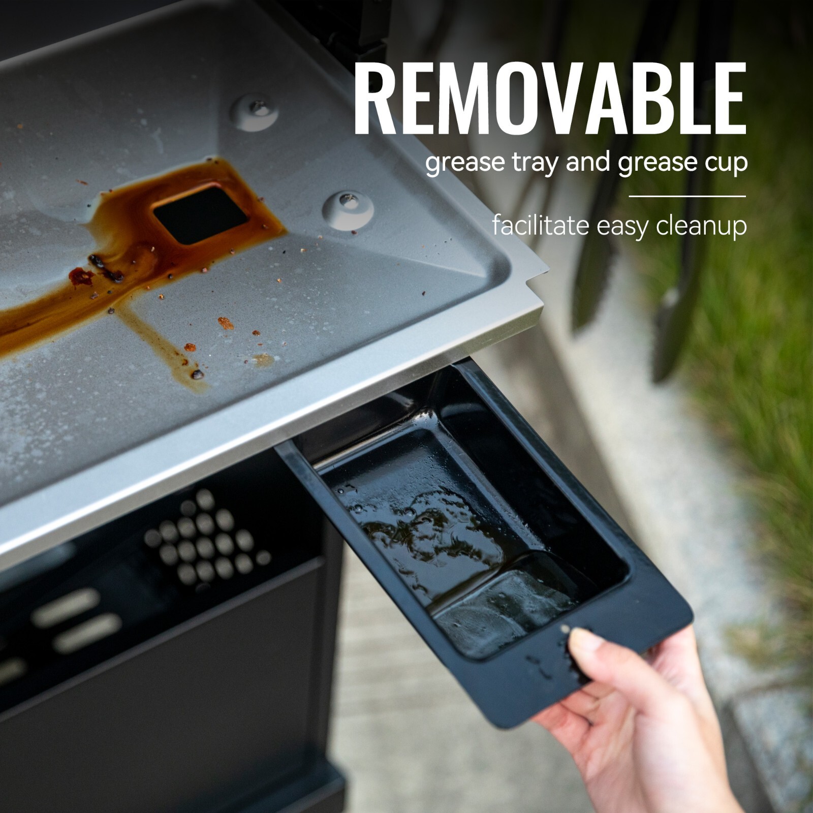 Royal Gourmet 4-Burner Gas Grill with Lidded Side Burner Cabinet Style Gas Grill