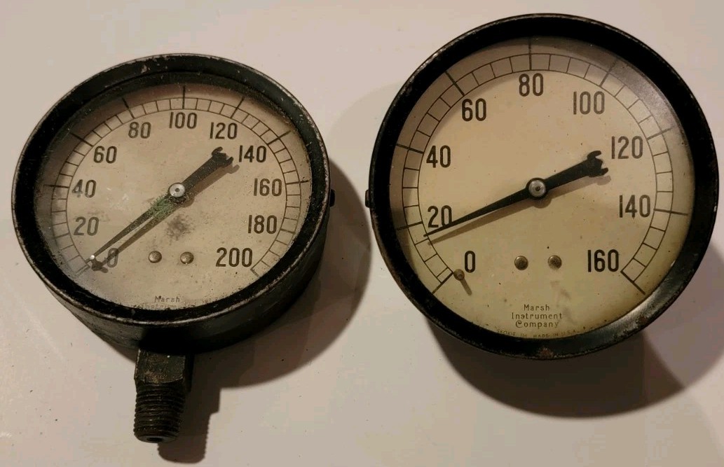 Vintage Marsh Instrument Company 28 Gauge Lot Steampunk